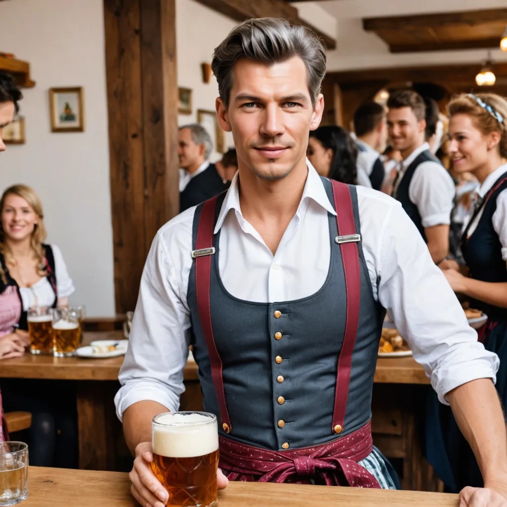 Octoberfest, Dirndl, Grey Hair, Decent Photo Style