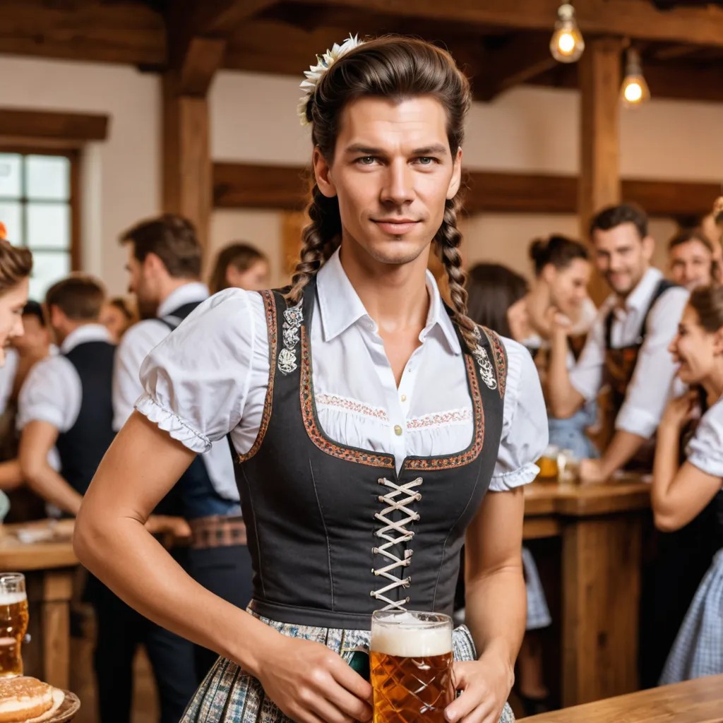 Oktoberfest, Dirndl, Graue Haare Photo Style