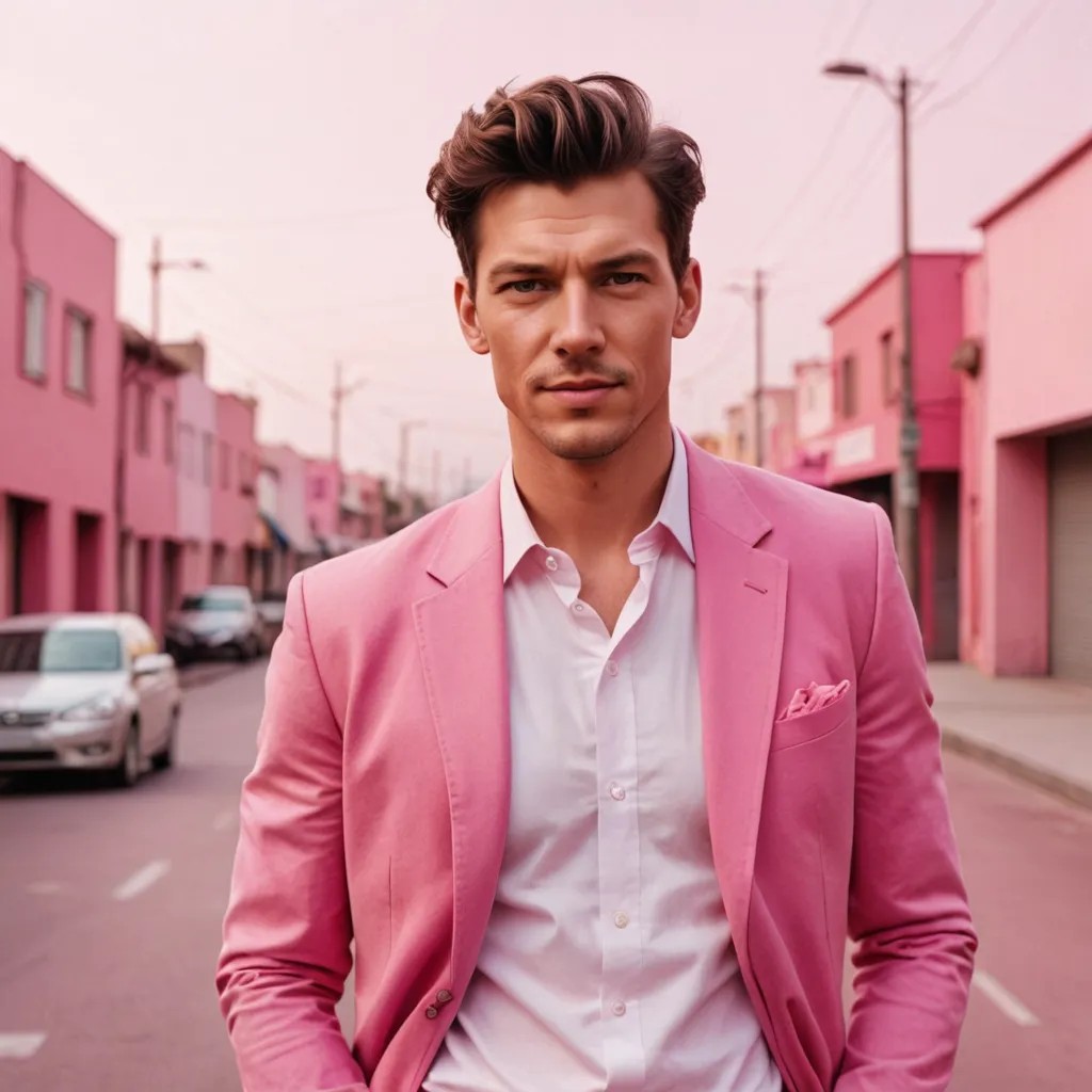 Pink Colour Photo Style