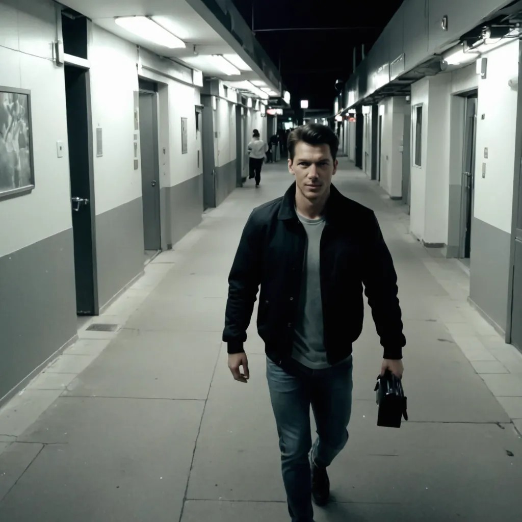 Security Camera Footage Bad Quality 720p at Night Photo Style