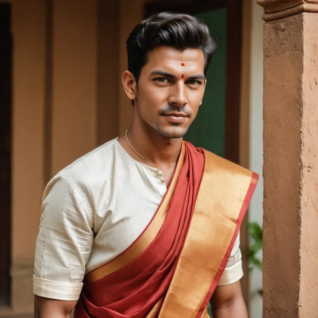 South Indian Sari Photo Style