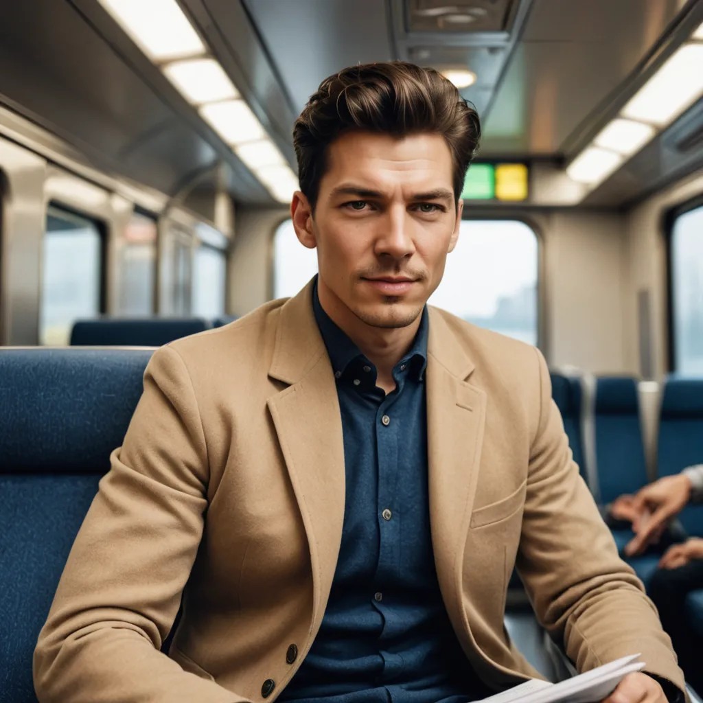 Train Passenger Photo Style