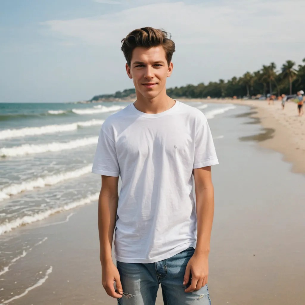 Tweens at the Beach Photo Style