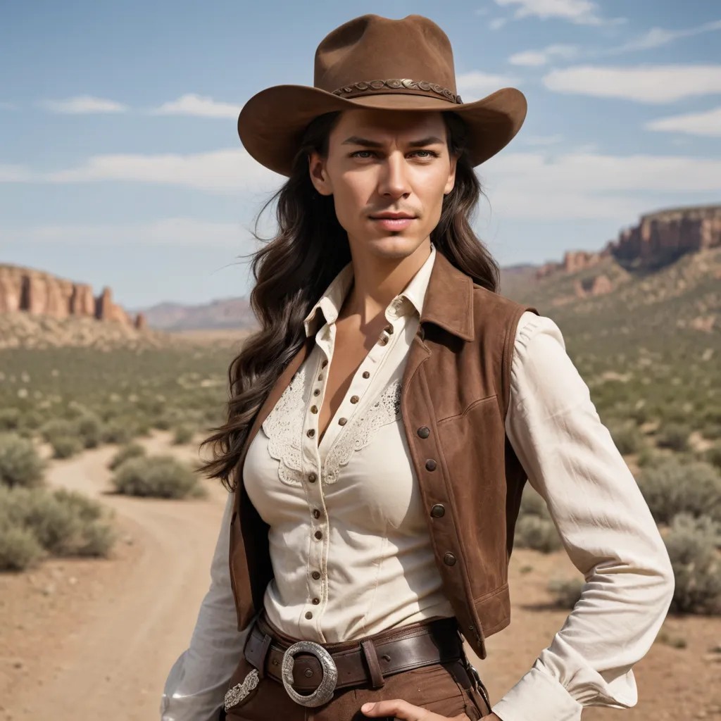 Woman, Wild West Photo Style