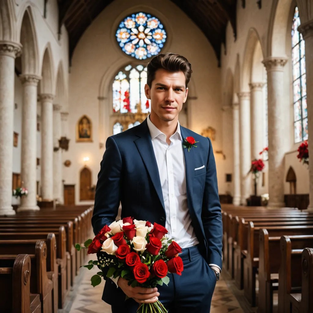 A Church with Roses Photo Style