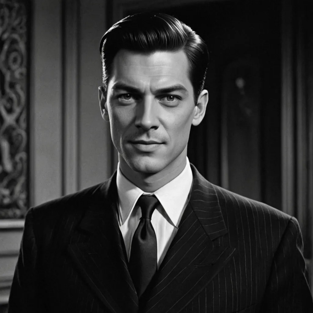 Addams Family Black and White Photo Style