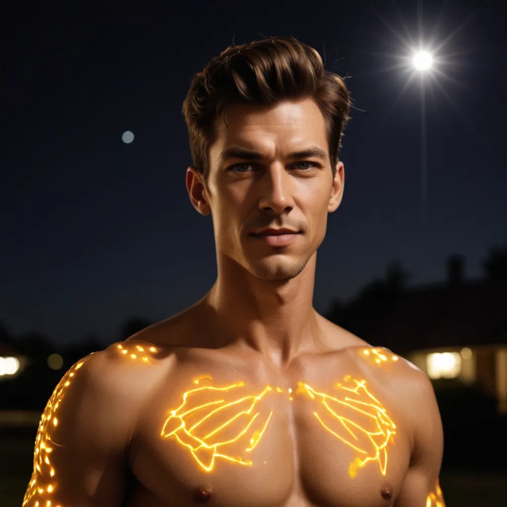 Artificial Solar Body Light Photo Style