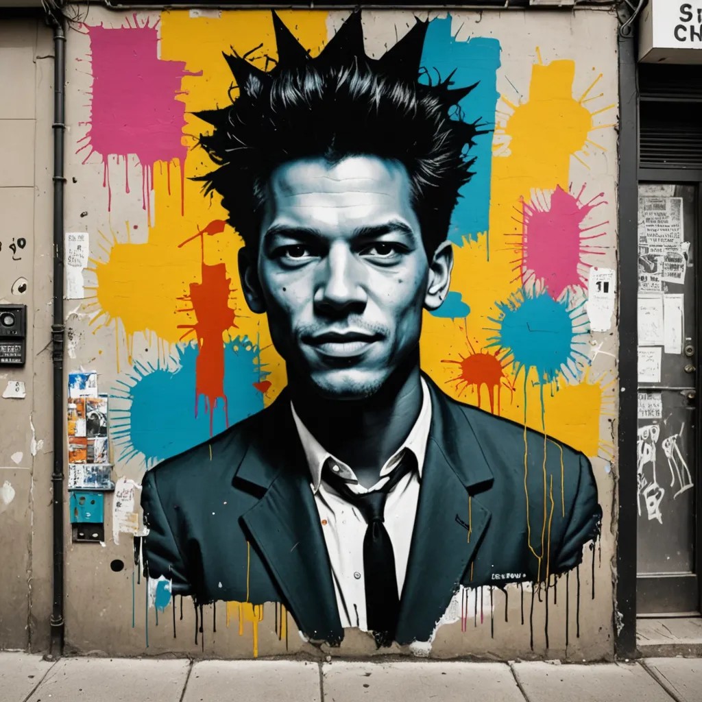 Basquiat, Color Pop, Street Art Photo Style