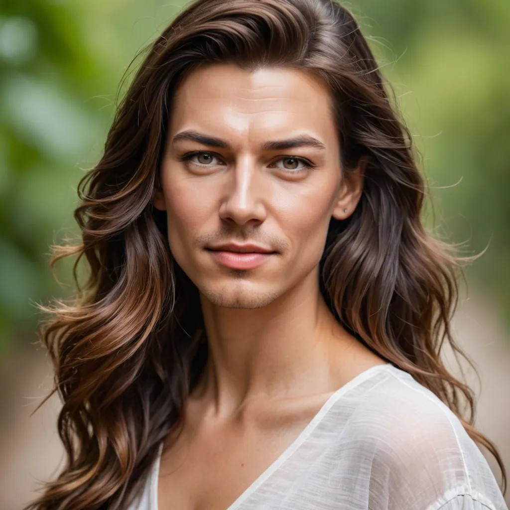 Beautiful Stunning Woman Looking Down Photo Style