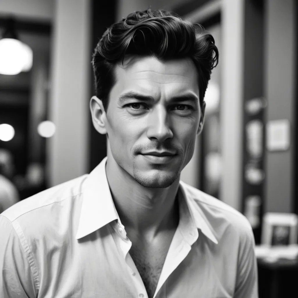 Comic Black and White Photo Style