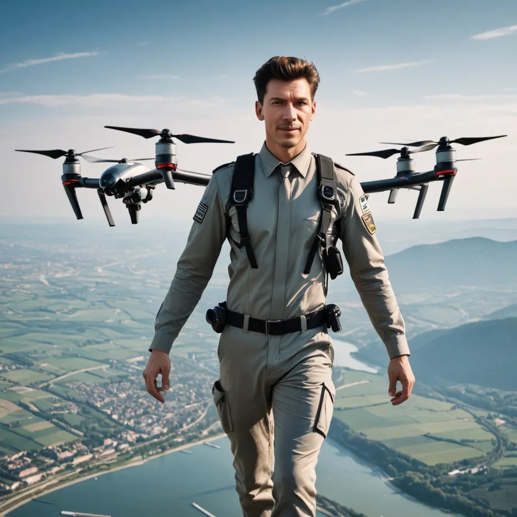 Drohnenpilotin Photo Style