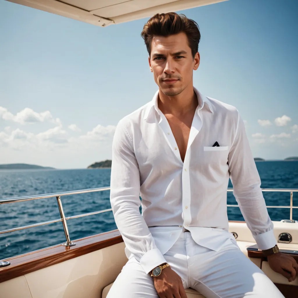 God Amor on Yacht Photo Style