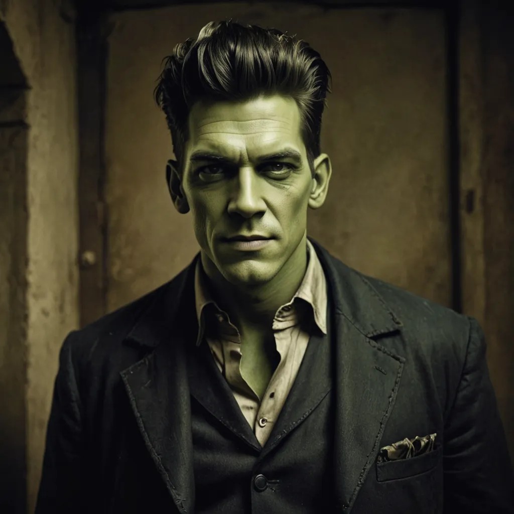 Halloween Frankenstein Photo Style