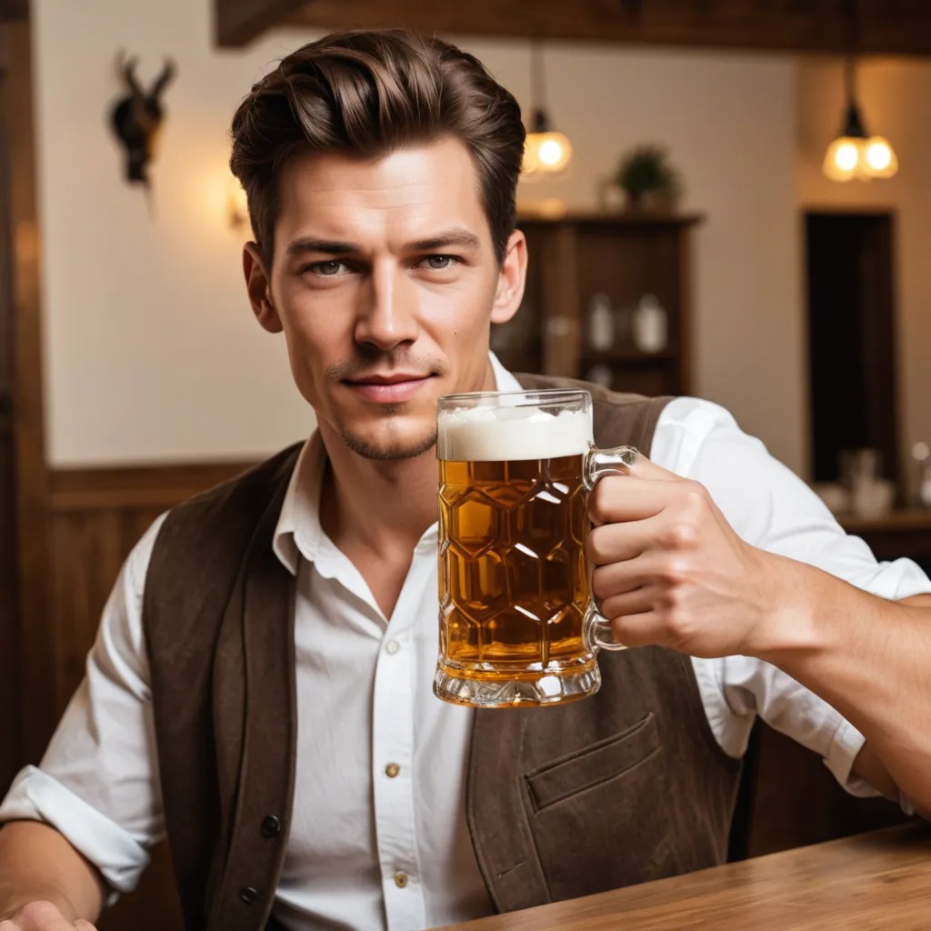 Holding a Beer Stein Photo Style