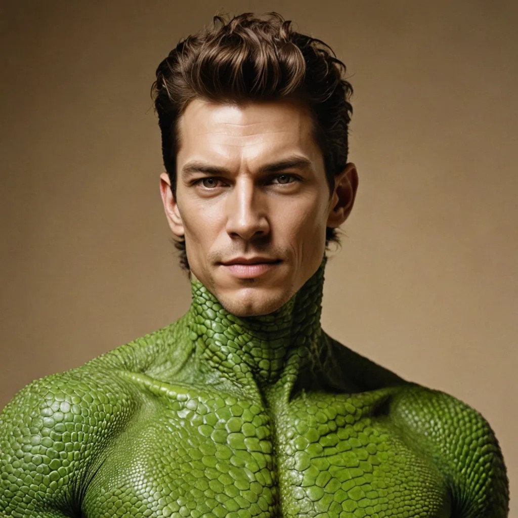Lizard Man Photo Style