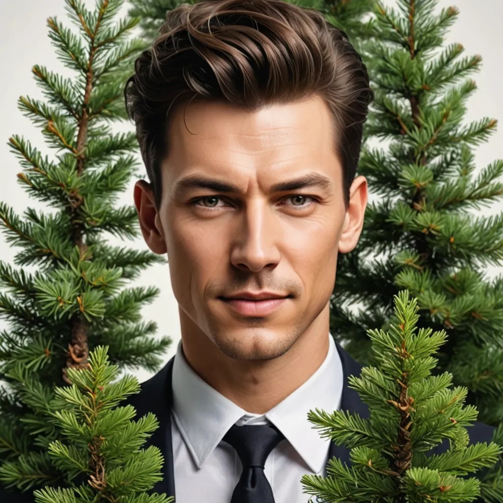 Make a Pine Tree Graphic Photo Style