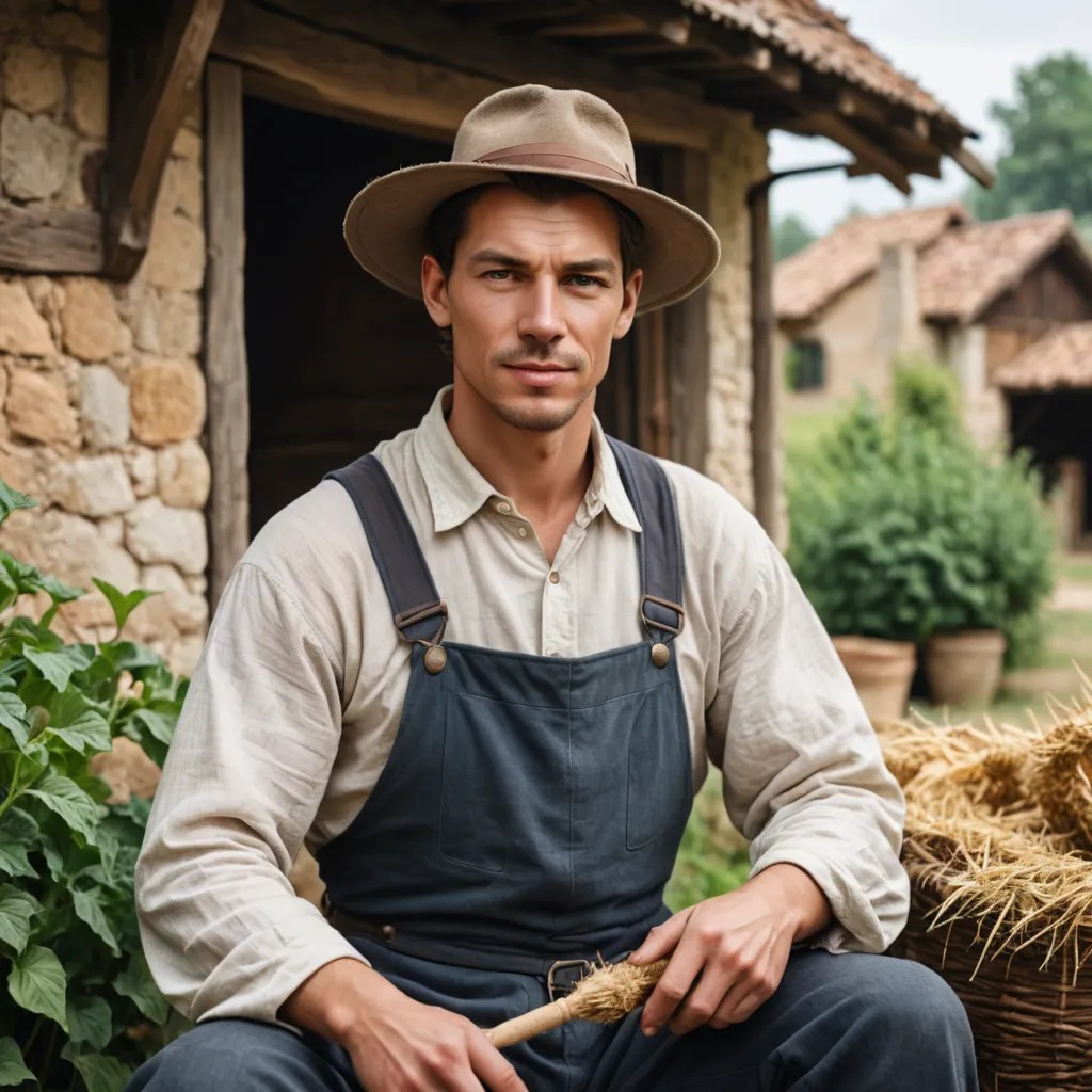 Middle Ages Farmer Photo Style