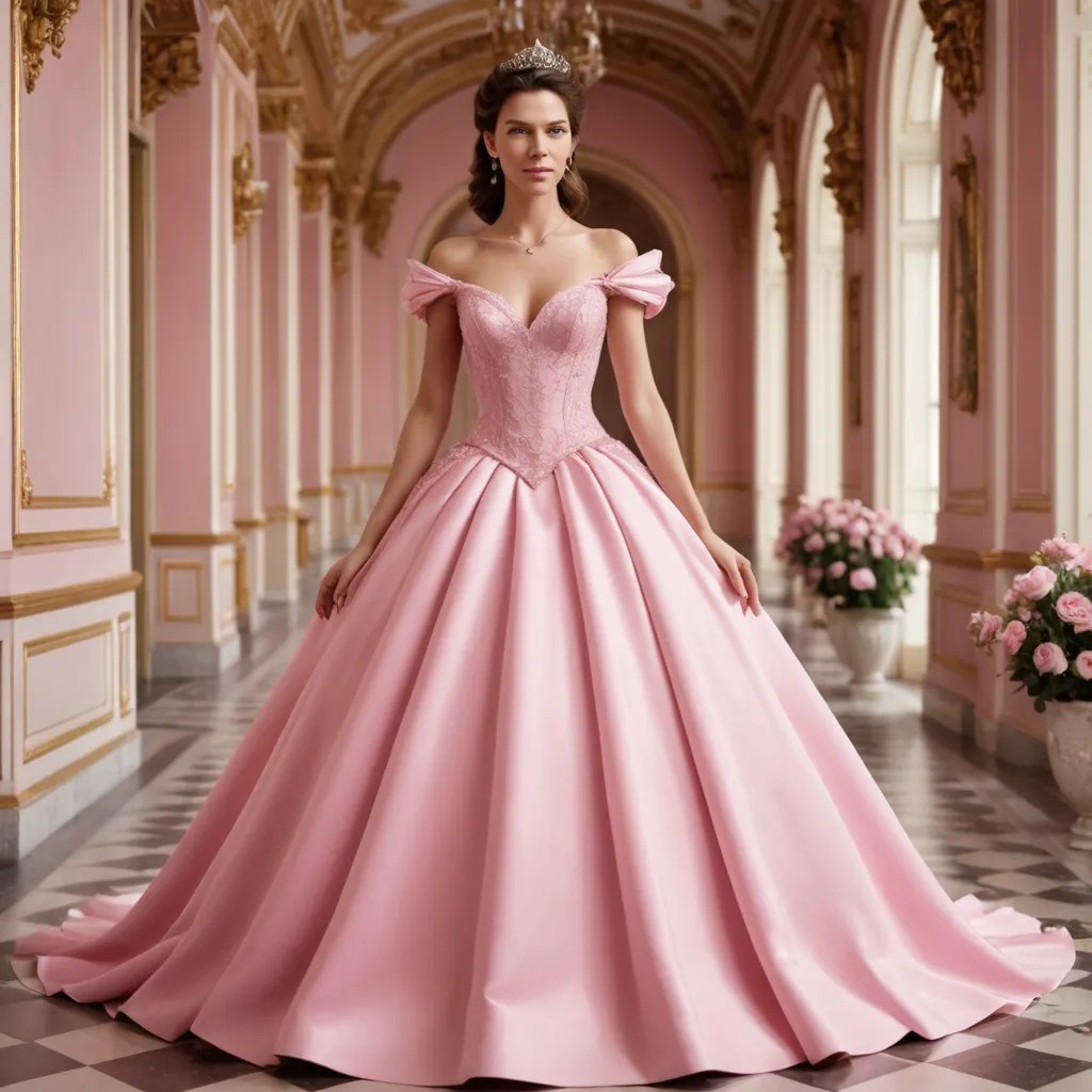 Converted Princess in Pink Dress 3D image