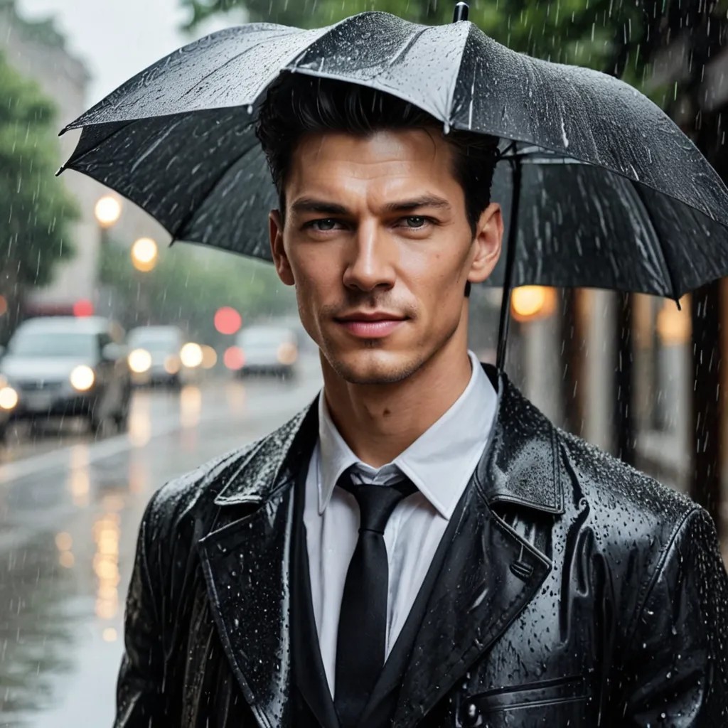 Rain Model Photo Style