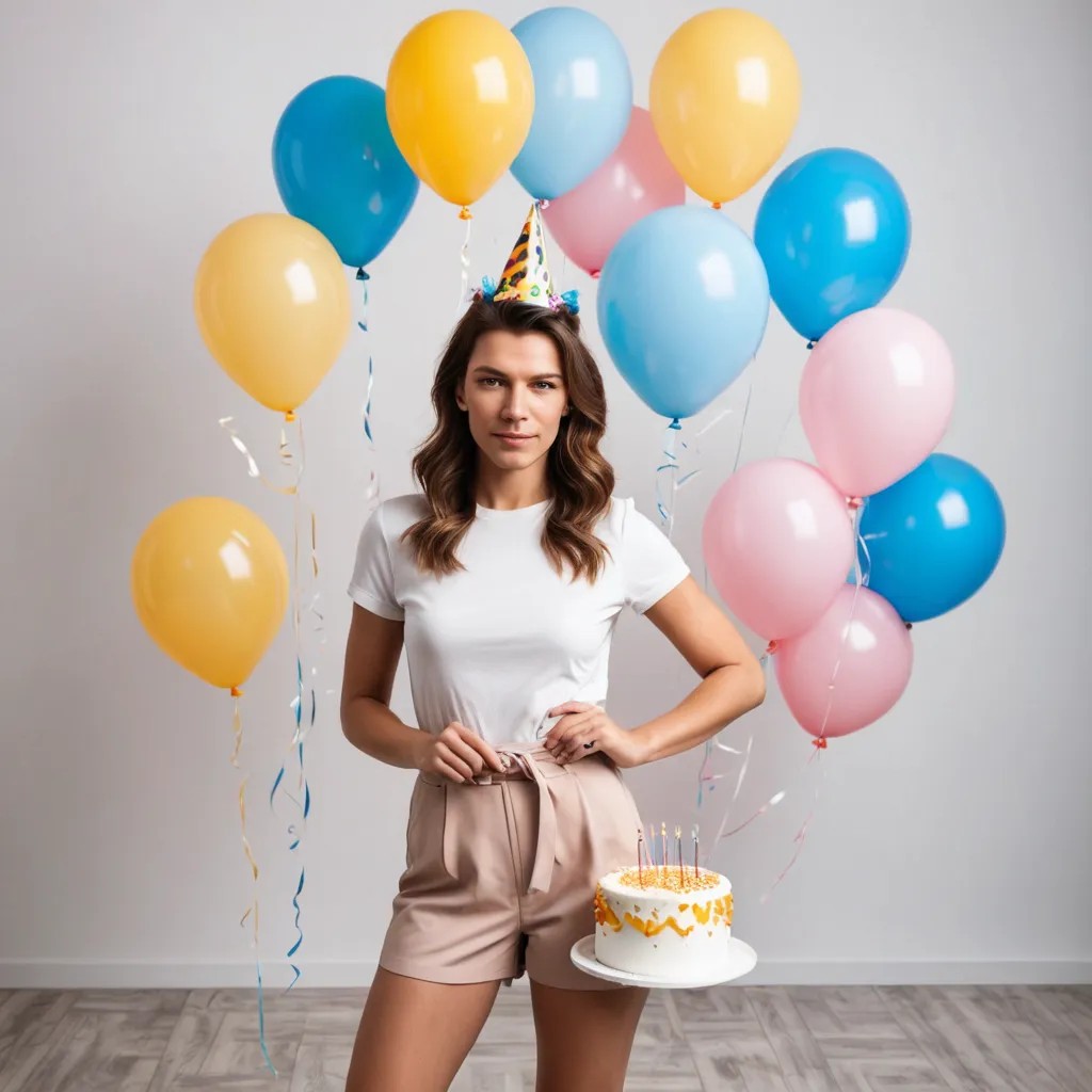 Stylish Birthday Girl Photo Style