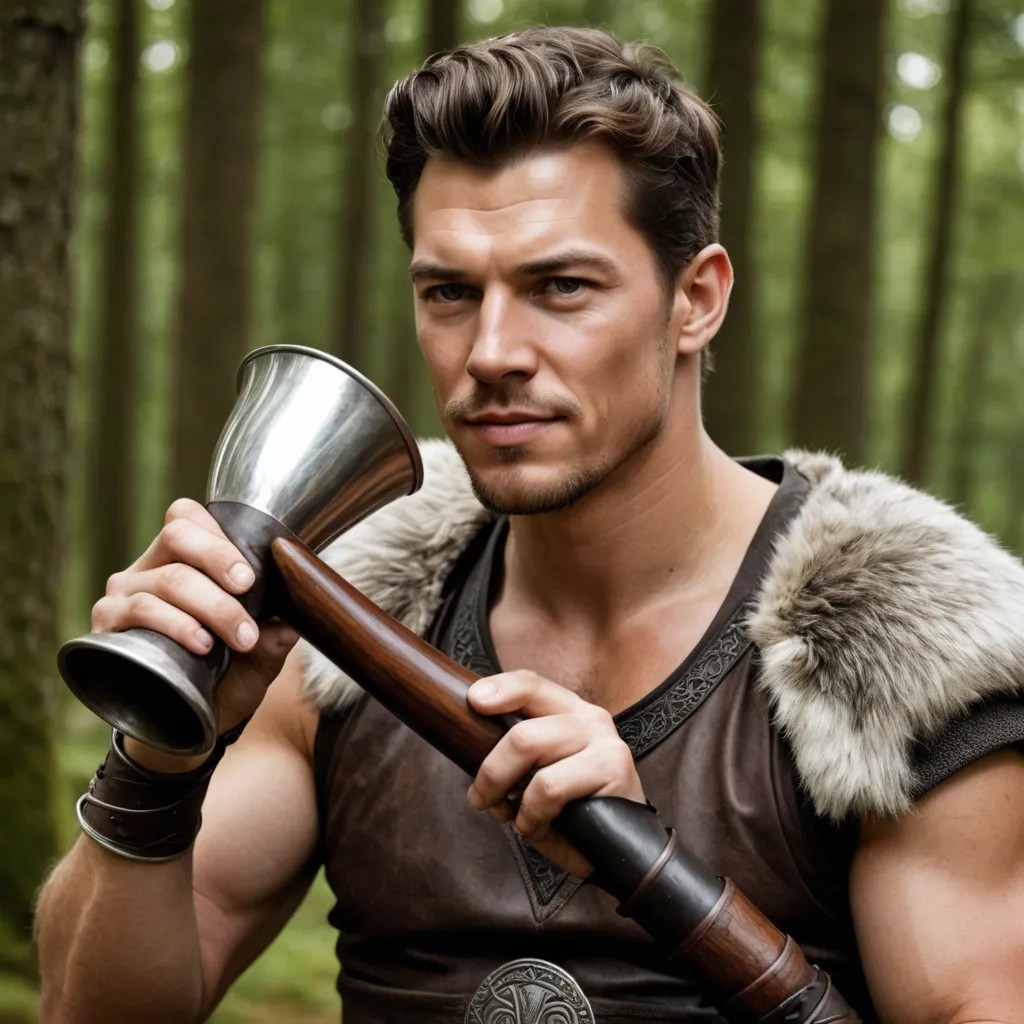 Viking Drinking Horn Cup Photo Style