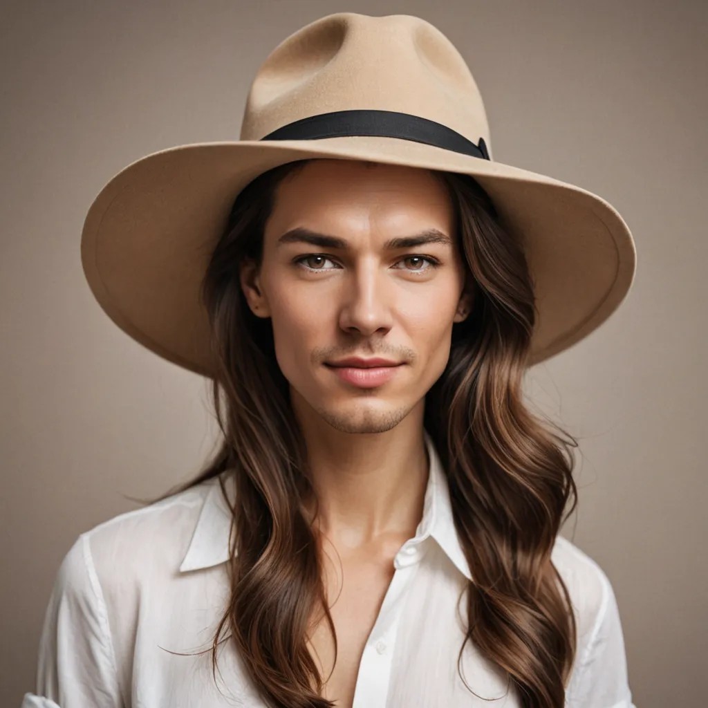 Woman Wearing a Hat Photo Style