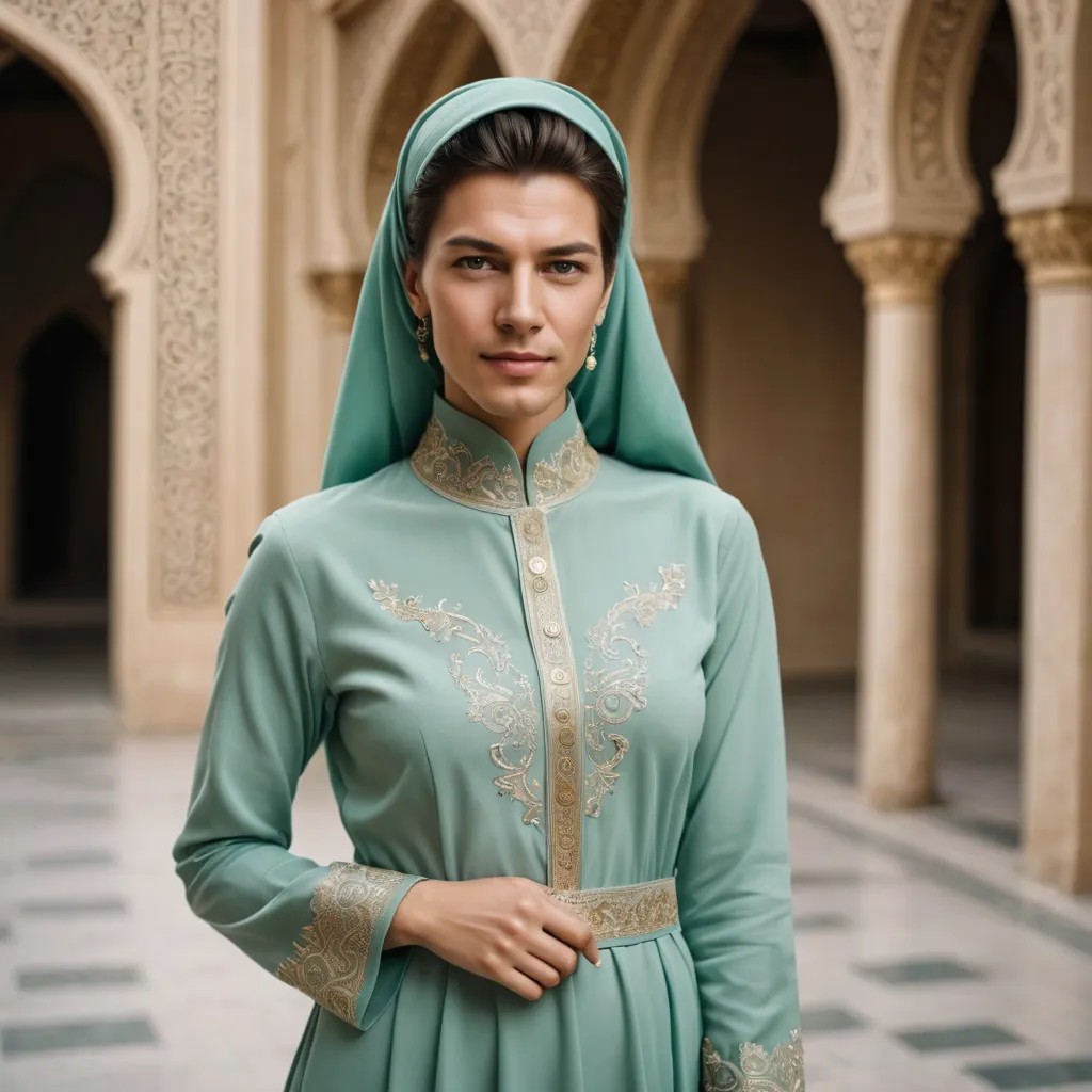 Woman with Muslim Clothes Photo Style