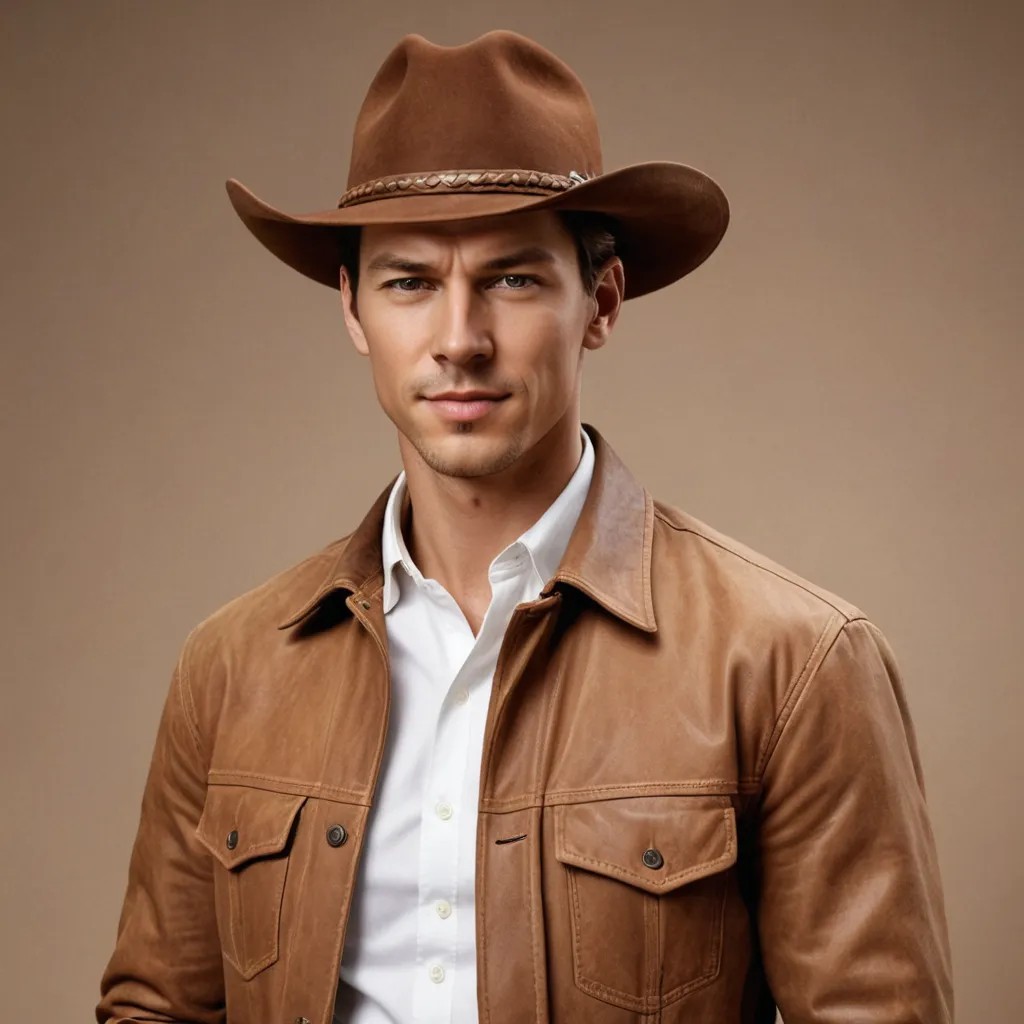 Add Brown Cowboy Hat Photo Style