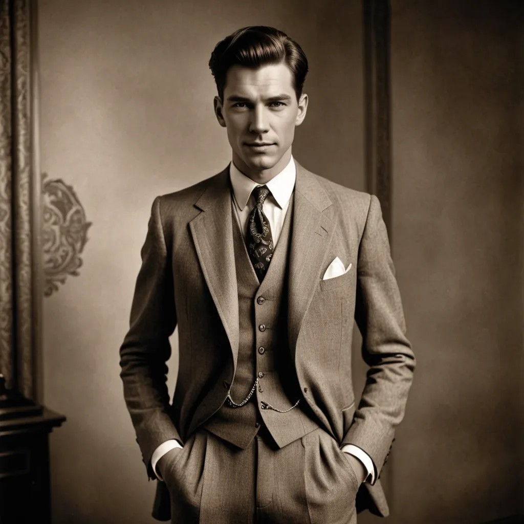 Elegant 1920s Model Photo Style