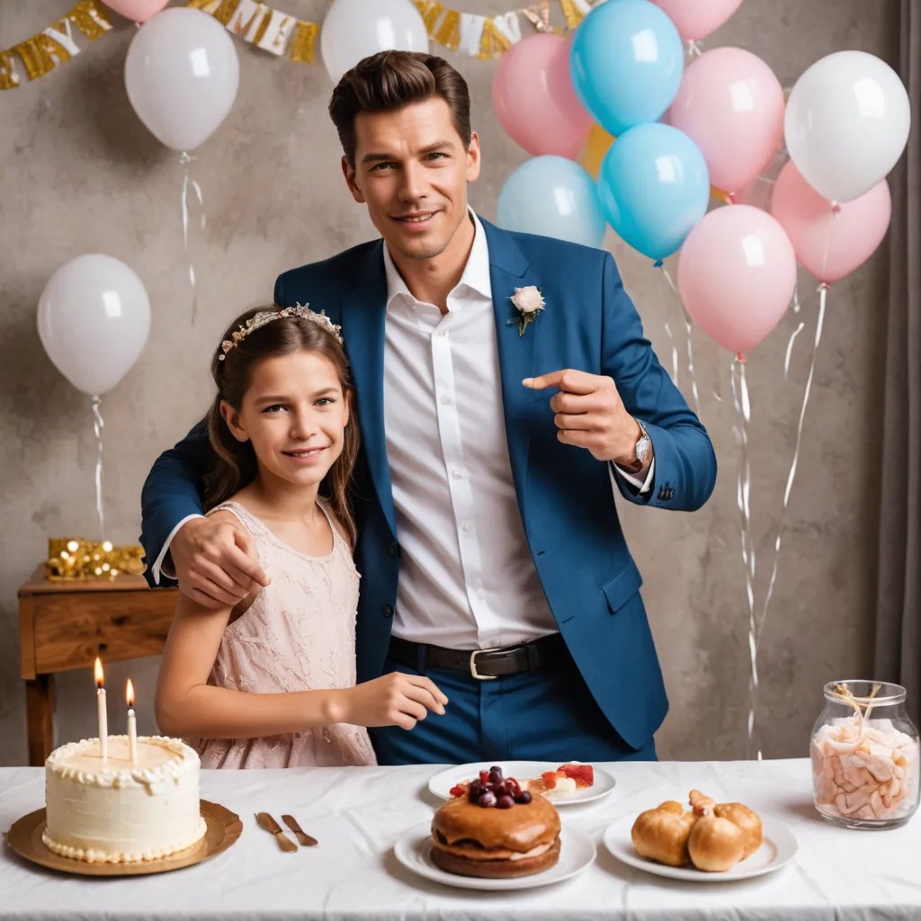 Father and Daughter Celebration Photo Style