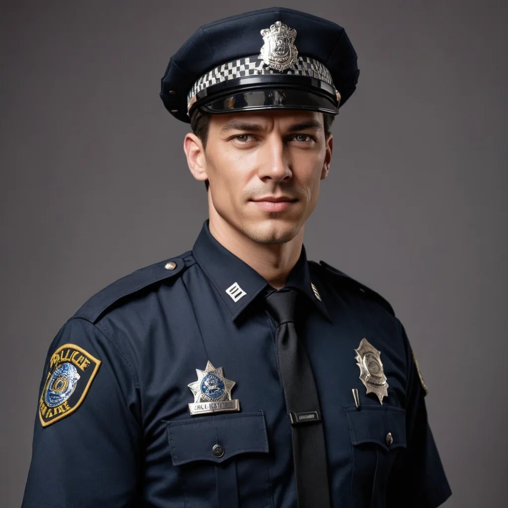 Full Police Uniform Photo Style