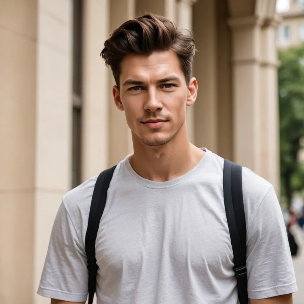 Converted Hair on the Shoulders, College Student Look image