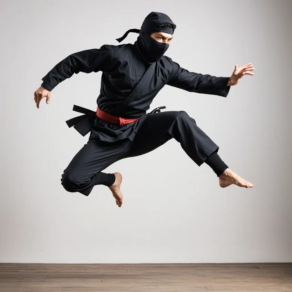 Jumping Ninja Photo Style