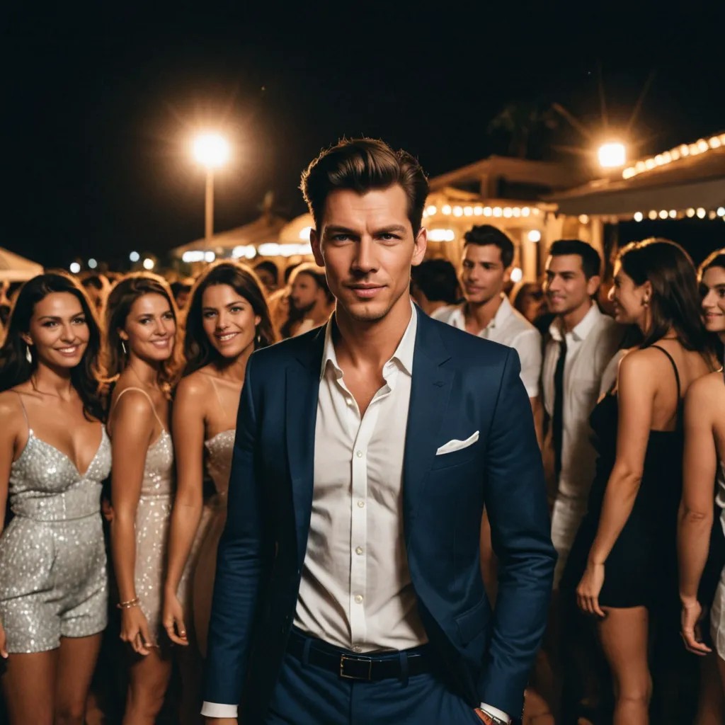Midnight Riviera Party Photo Style