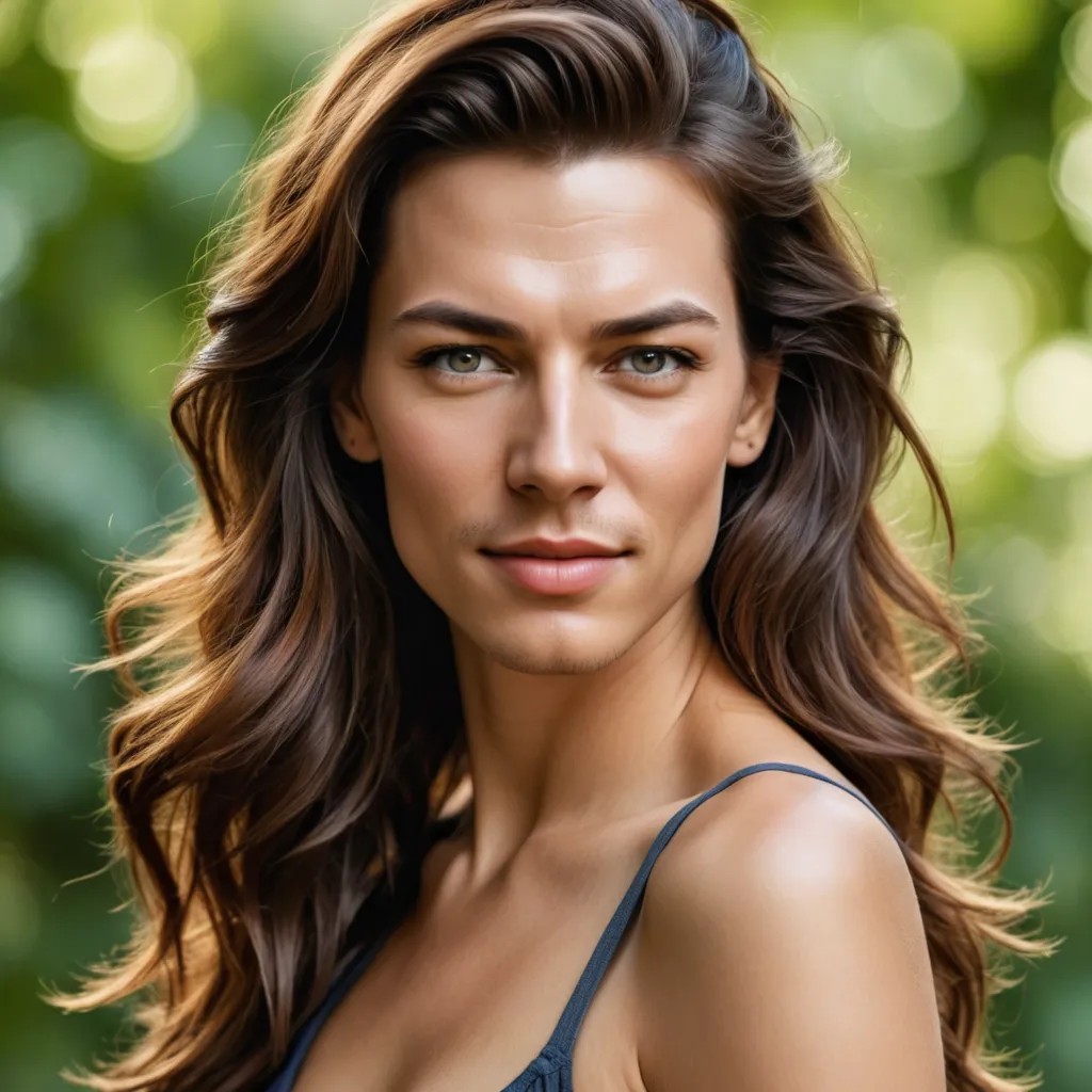 Converted Realistic Photo of Beautiful Woman image