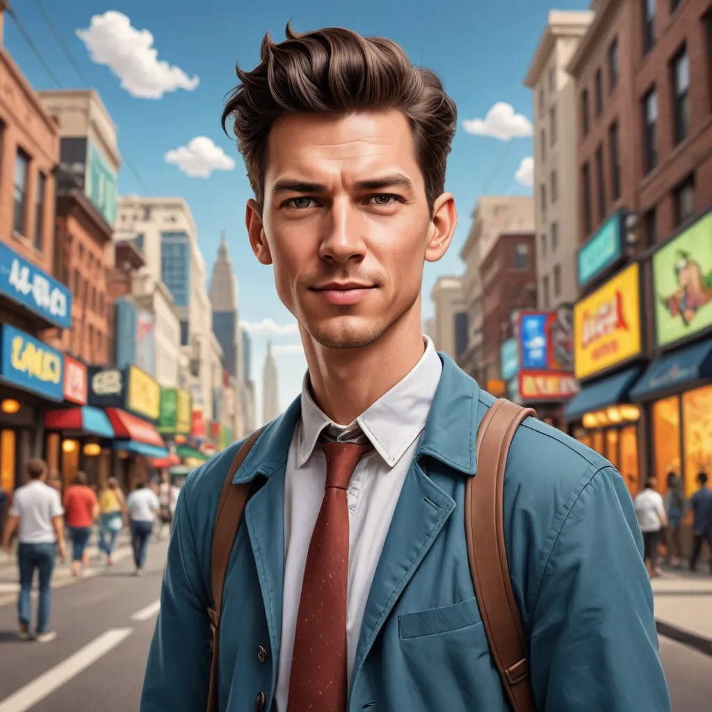 Time Traveling Cartoon Photo Style