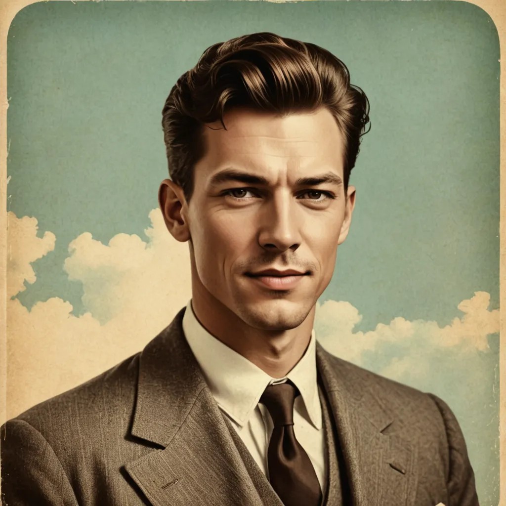 Vintage Retro Illustration Photo Style