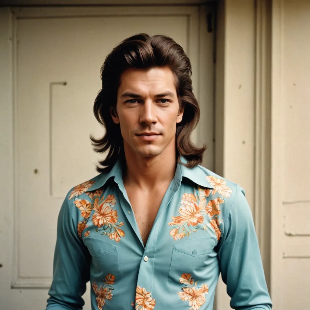 1970s Hair and Clothing Photo Style