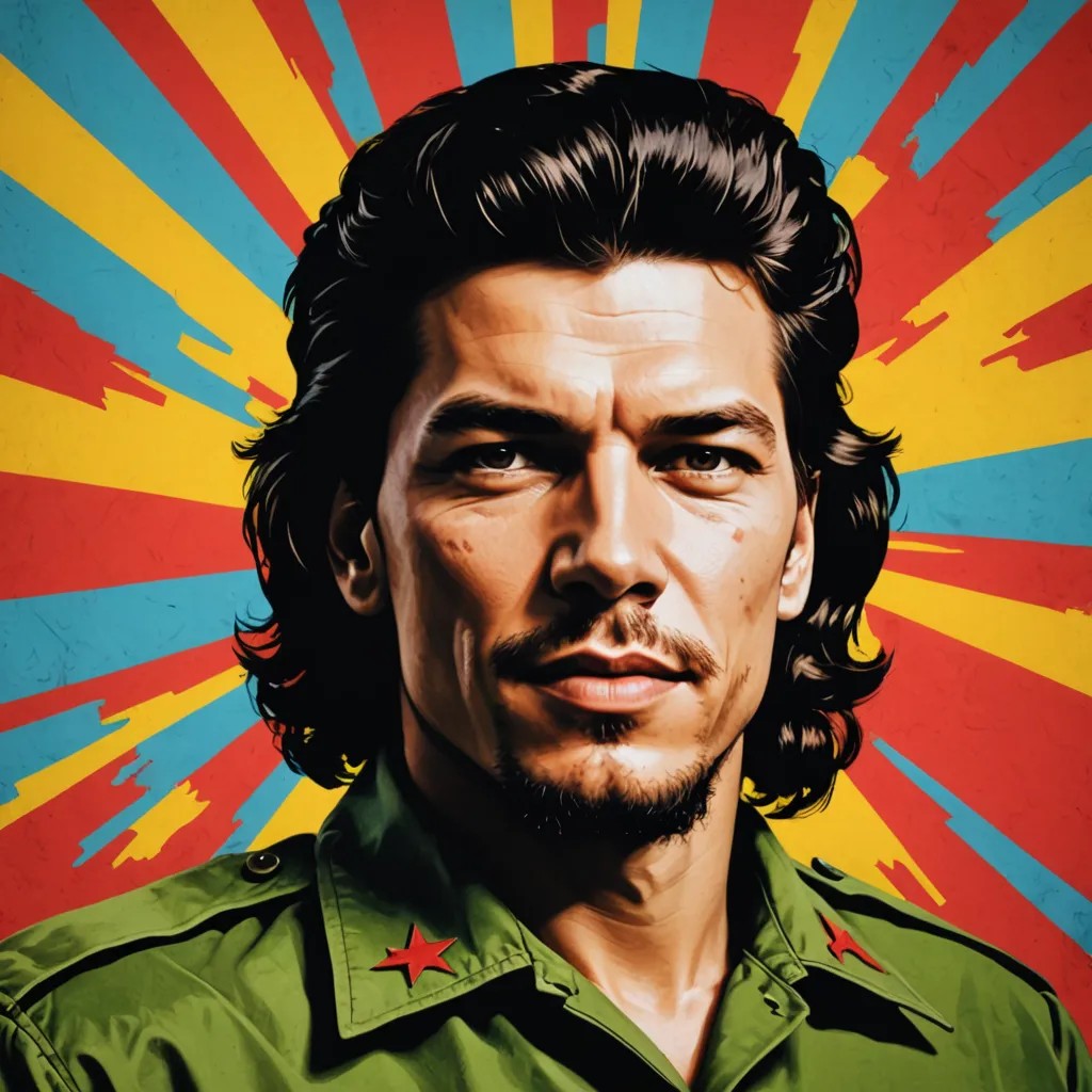 Che Guevara in Pop Art Photo Style