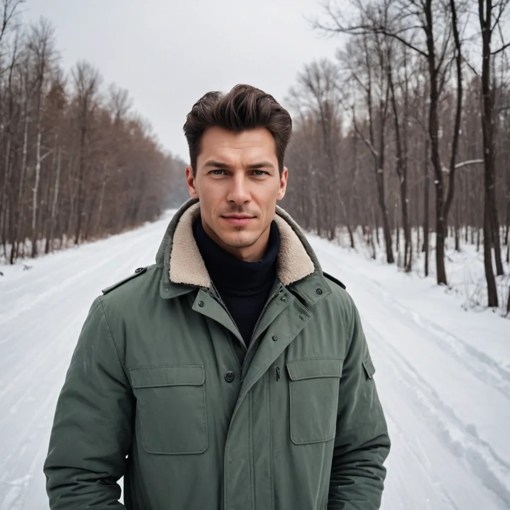 Русская девушка, зимняя фотосессия Photo Style