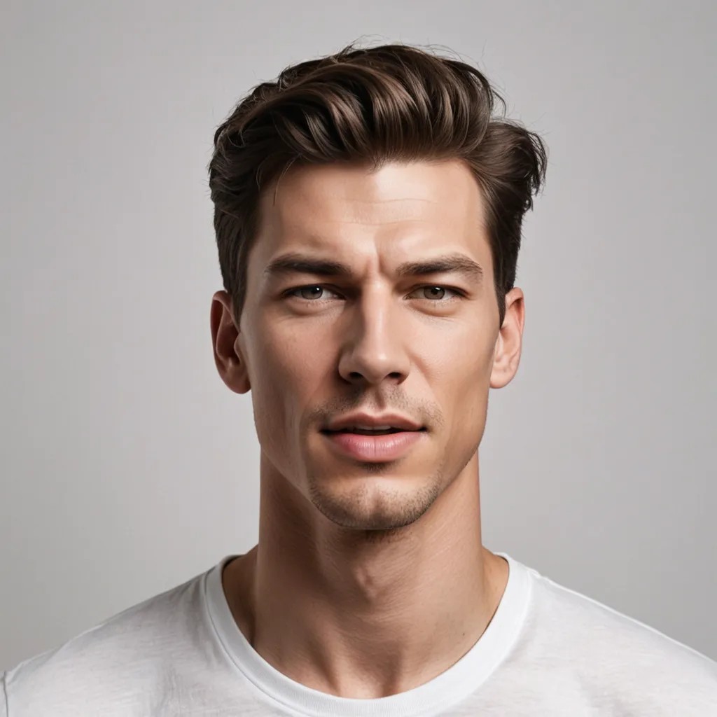 Eyes Closed, Head Straight Up, Mouth Open Photo Style