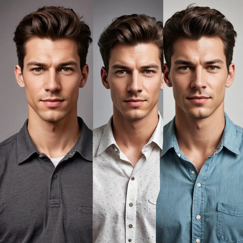 From Young Child to Man in His 20s Photo Style