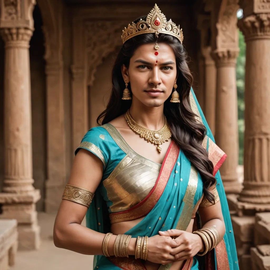 Indian Fighter Queen of Ancient Era Photo Style