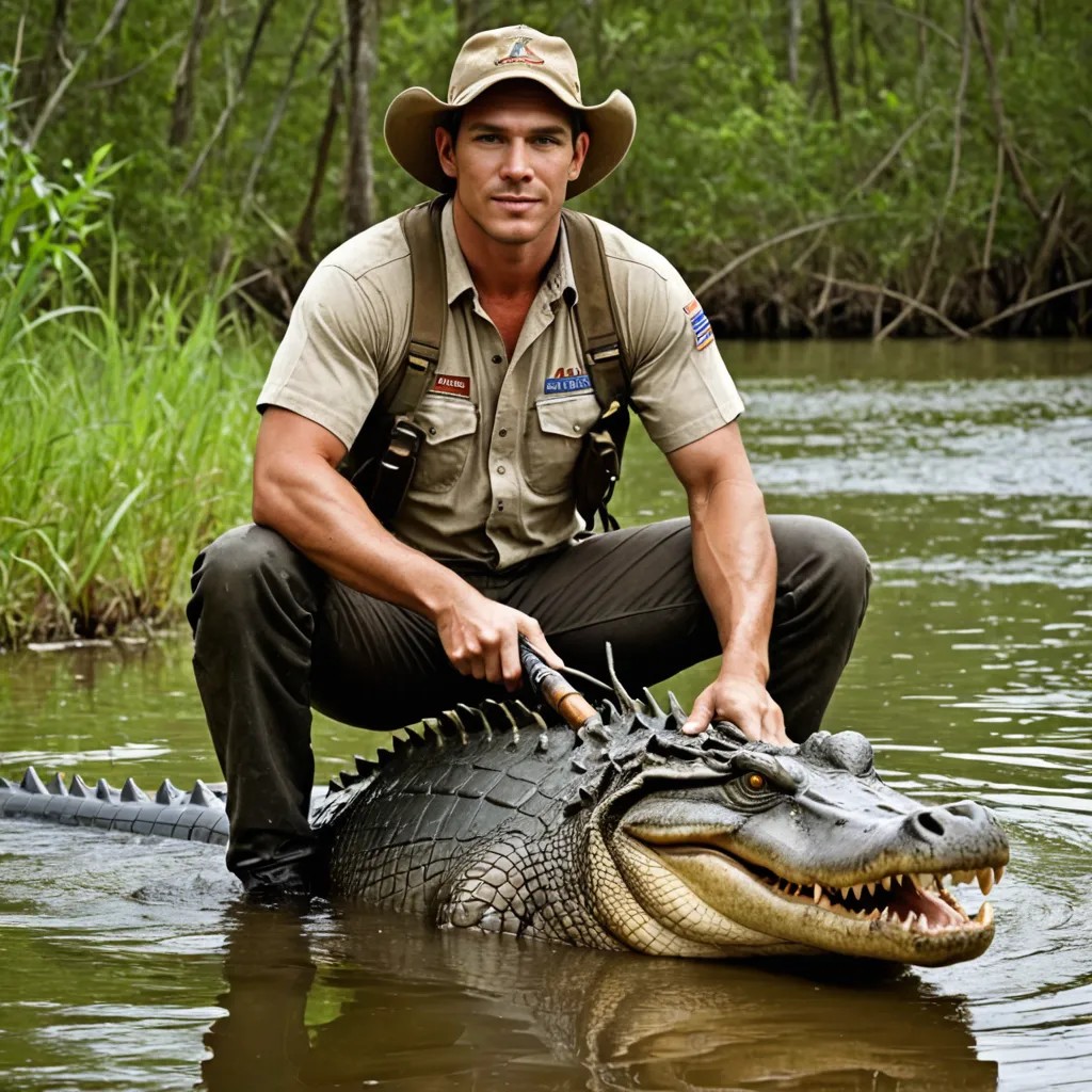 Redneck Gator Hunters Photo Style