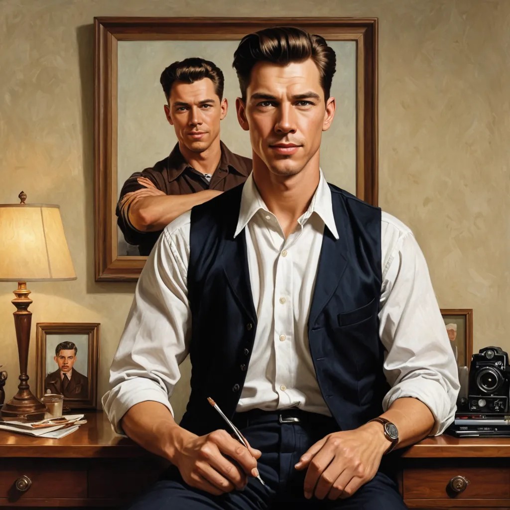 Rockwell Painting Likeness Photo Style