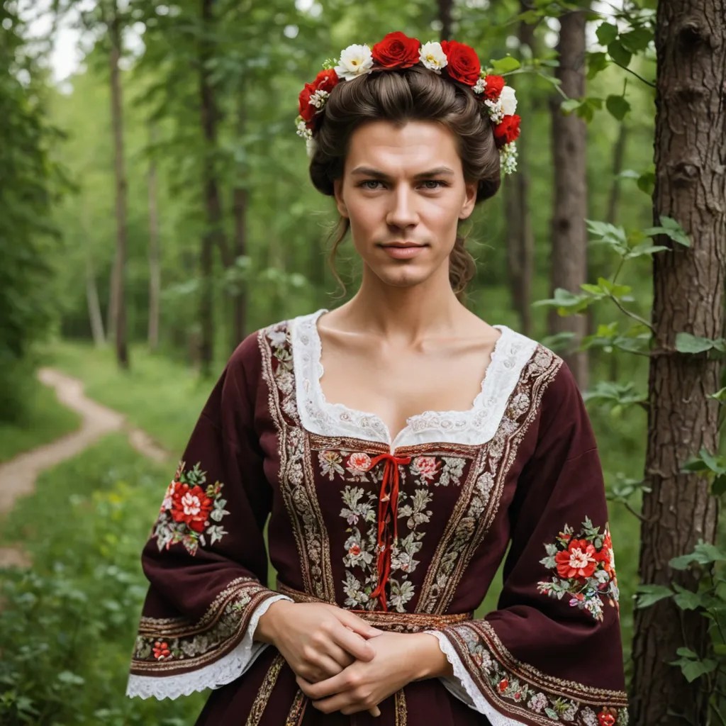 Russian Traditional Girl Photo Style