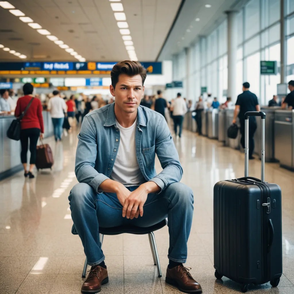 Stuck in Airport Delay Photo Style