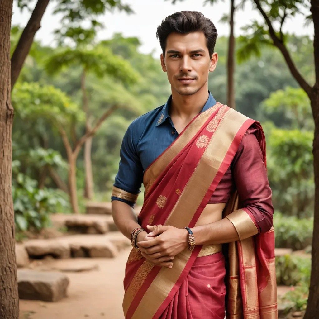 Traditional Saree Photo Style