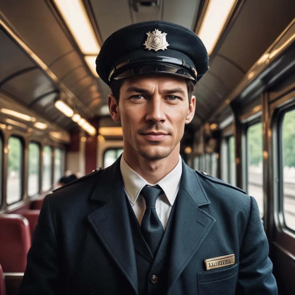 Train Conductor Photo Style