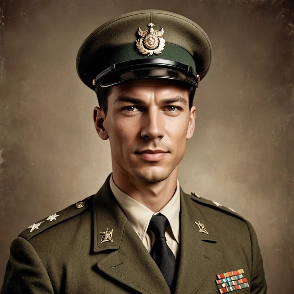 Vintage Military Photo Style
